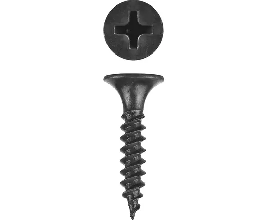 Саморезы гипсокартон-металл Зубр 3,5х25 мм в пакете, Длина (мм): 25