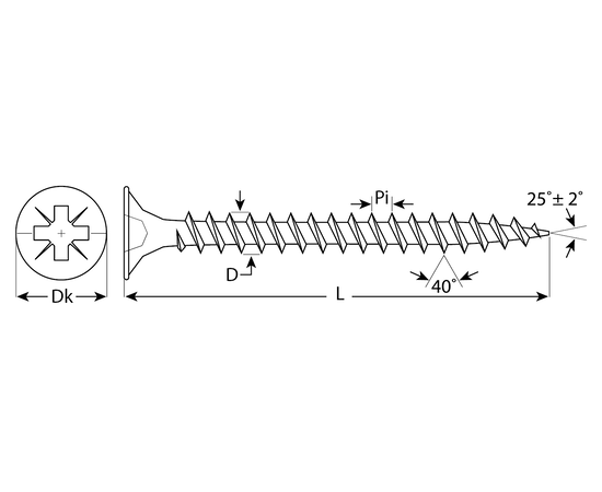 Саморезы Зубр СУ-Ж 6х50 мм универсальные желтый цинк коробка, - 2