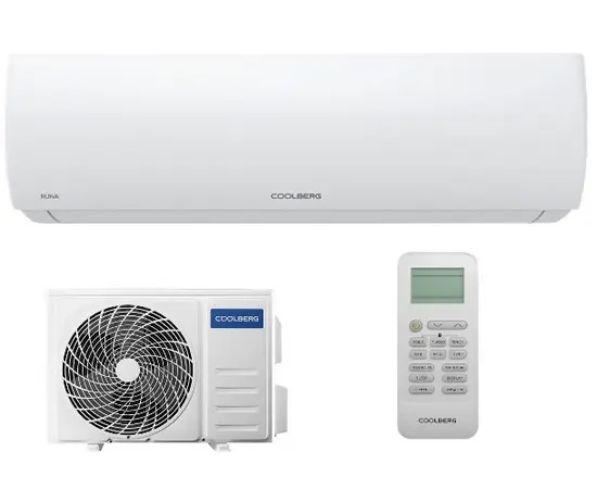 Coolberg CS-09R1-IN/CS-09R1-OUT, Рекомендуемая площадь и мощность: 25 м² - 2,5 кВт, Тип кондиционера: Неинверторный