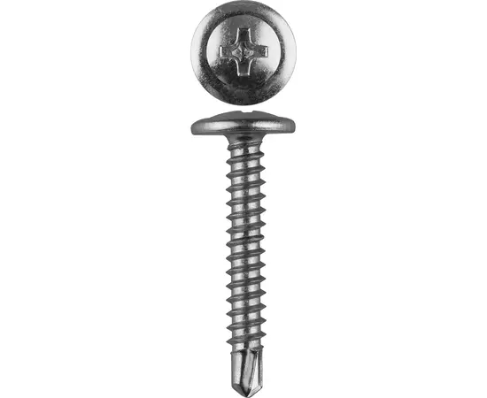 Саморезы Зубр ПШМ-С 4,2х19 мм с пресс-шайбой и сверлом для листового металла промфасовка, Длина (мм): 19 Саморезы Зубр ПШМ-С 4,2х19 мм с пресс-шайбой и сверлом для листового металла промфасовка, Длина (мм): 19