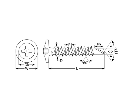 Саморезы Зубр ПШМ-С 4,2х76 мм с пресс-шайбой и сверлом для листового металла промфасовка, Длина (мм): 76, - 2