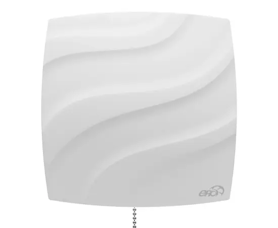 ERA Wave 120C-02, Диаметр: 120 мм, Обратный клапан: Есть, Таймер: Нет, Датчик влажности: Нет, Цвет: Белый, Тип подшипника: Скольжения, Управление: Шнурковое, - 2