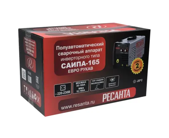 Ресанта САИПА-165 Евро рукав, Макс. сварочный ток: 160 А, - 7