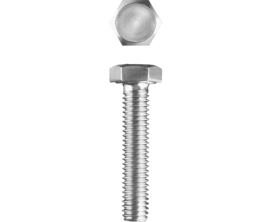 Болты Зубр М6 20 мм с шестигранной головкой пакет, Длина (мм): 20