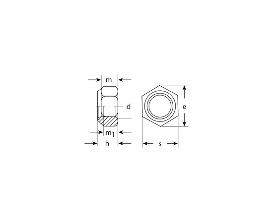 Гайки Зубр DIN 985 М6 с нейлоновым кольцом коробка, Метрическая резьба: М6, - 2