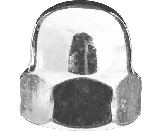 Гайки Зубр DIN 1587 М12 колпачковые коробка, Метрическая резьба М: М12