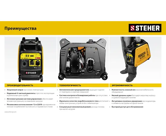 Steher GI-4000, Макс. мощность: 3,5 кВт, - 13