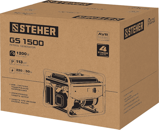 Steher GS-1500, Макс. мощность: 1,2 кВт, - 16