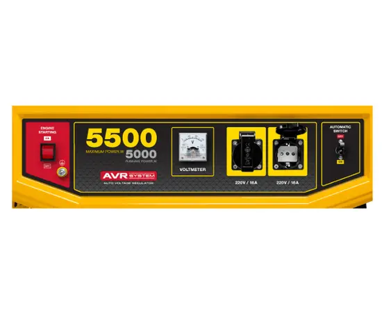 Steher GS-6500, Макс. мощность: 5,5 кВт, - 8