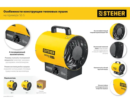 Steher SE-5, Мощность: 3,2 кВт, - 10