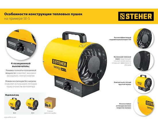 Steher SE-3, Мощность: 2,2 кВт, - 10