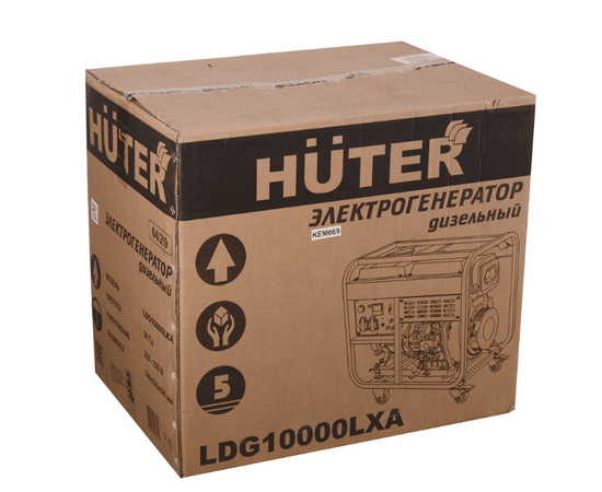 Huter LDG 10000LXА, Макс. мощность: 8,5 кВт, - 9