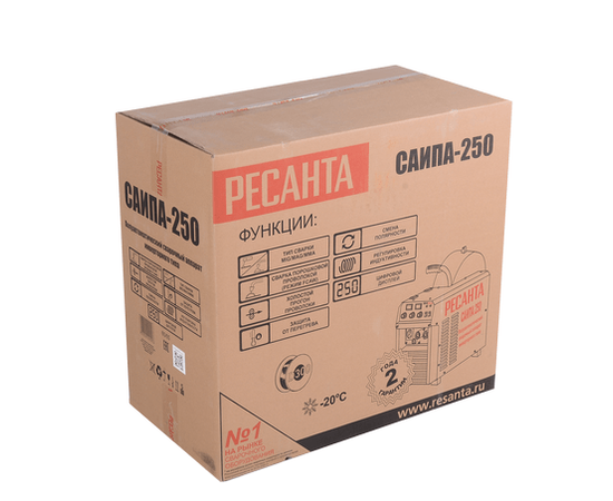 Ресанта САИПА-250, Макс. сварочный ток: 250 А, - 9