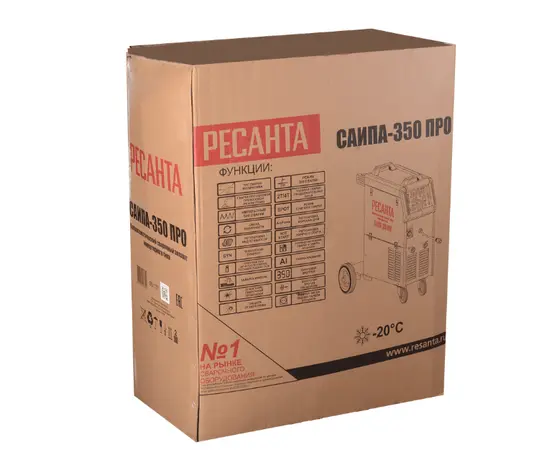 Ресанта САИПА-350 ПРО, Макс. сварочный ток: 350 А, - 10