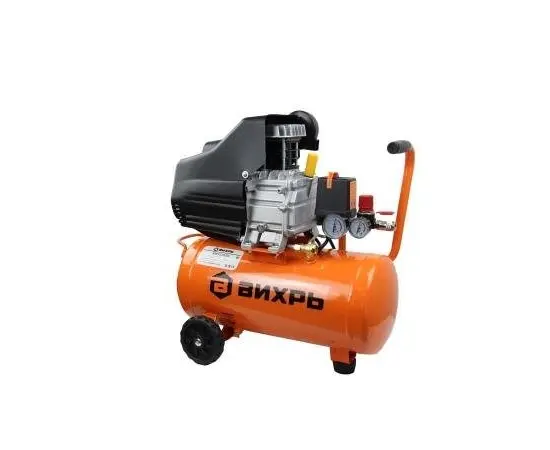 Вихрь КМП-230/24, Макс. производительность (л/мин): 230, Макс. давление (Бар): 8, Объем ресивера (л): 24 Вихрь КМП-230/24, Макс. производительность (л/мин): 230, Макс. давление (Бар): 8, Объем ресивера (л): 24