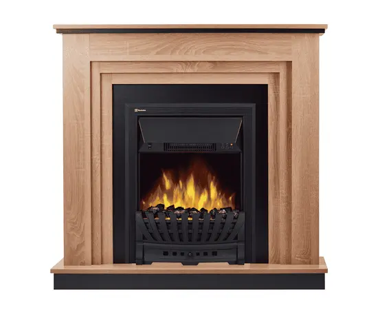 Каминокомплект: Очаг Electrolux Classic EFP/P-1020LS, портал Grado Classic дуб санома, Цвет: Дуб