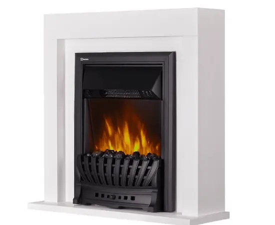 Каминокомплект: Очаг Electrolux EFP/P-1020LS,портал Simple Classic белый, Цвет: Белый, - 2 Каминокомплект: Очаг Electrolux EFP/P-1020LS,портал Simple Classic белый, Цвет: Белый, - 2