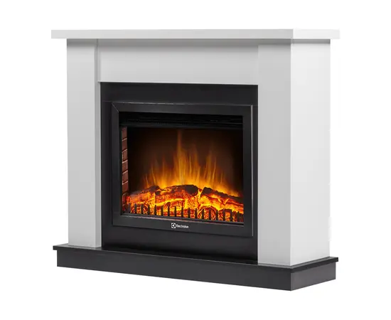 Каминокомплект: Очаг Electrolux EFP/P-2520LS, портал Canto 25 белый, Цвет: Белый, - 2 Каминокомплект: Очаг Electrolux EFP/P-2520LS, портал Canto 25 белый, Цвет: Белый, - 2