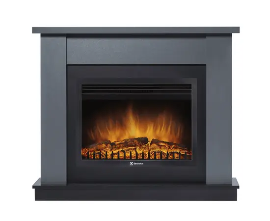 Каминокомплект: Очаг Electrolux EFP/P-2720RLS, портал Canto 25 графит, Цвет: Графит Каминокомплект: Очаг Electrolux EFP/P-2720RLS, портал Canto 25 графит, Цвет: Графит