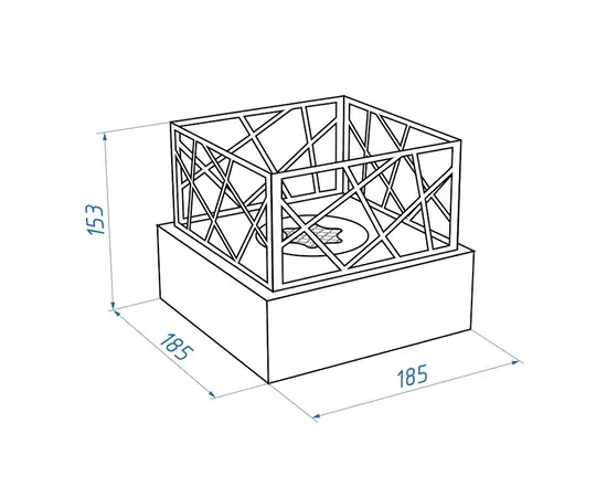 Firelight BFP-T185BFB Bonfire Black, Цвет: Черный, - 4