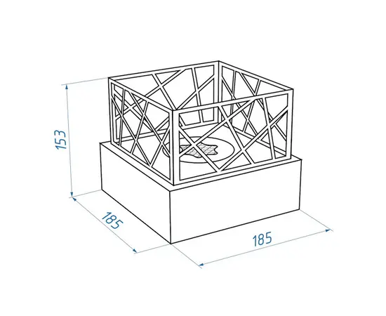 Firelight BFP-T185BFB Bonfire White, Цвет: Белый, - 6