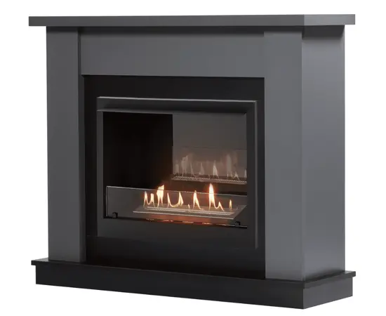 Каминокомплект: Биокамин Firelight BFP/P-2520, портал Canto 25 графит, Цвет: Графит, - 2