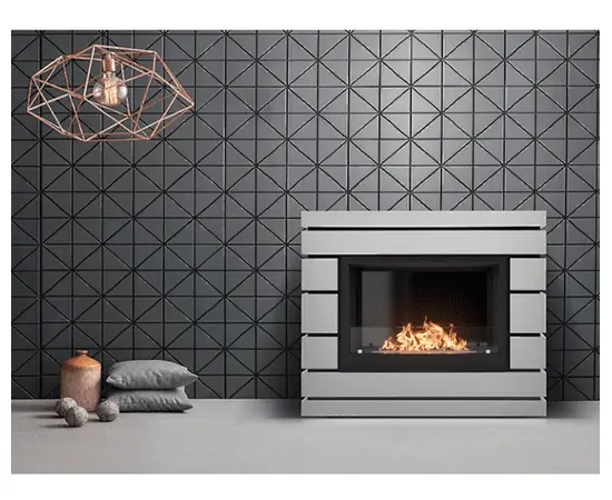 Каминокомплект: Биокамин Firelight BFP/P-2520, портал Moderno 25 шпон белый дуб, Цвет: Белый дуб, - 4 Каминокомплект: Биокамин Firelight BFP/P-2520, портал Moderno 25 шпон белый дуб, Цвет: Белый дуб, - 4