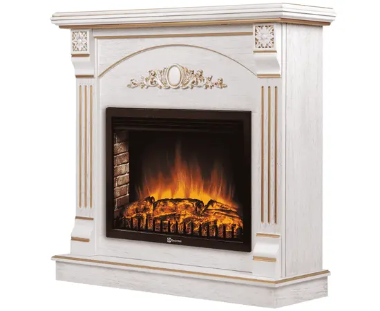 Firelight Barocco 25 шпон белый дуб с золотой патиной, Цвет: Белый дуб с золотой патиной