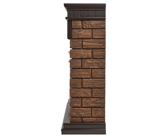 Firelight Bricks Wood 25 камень коричневый, шпон темный дуб, Цвет: Темный дуб, - 3