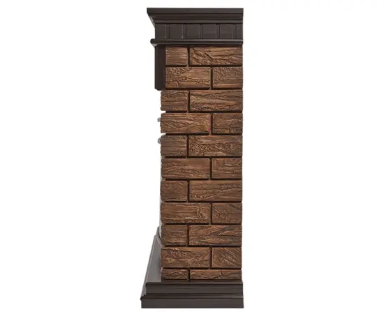 Firelight Bricks Wood 30 камень коричневый, шпон темный дуб, Цвет: Темный дуб, - 3