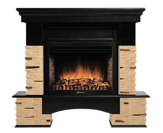 Firelight Pietra Nuovo 30 камень сланец натуральный, шпон темный дуб Firelight Pietra Nuovo 30 камень сланец натуральный, шпон темный дуб