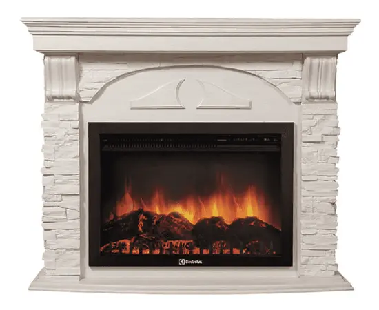 Firelight Torre 25S камень белый, шпон белёный дуб Firelight Torre 25S камень белый, шпон белёный дуб