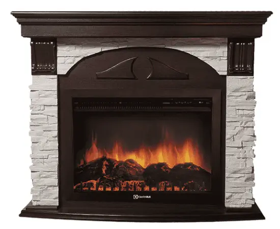 Firelight Torre 26/30S камень белый, шпон темный дуб Firelight Torre 26/30S камень белый, шпон темный дуб