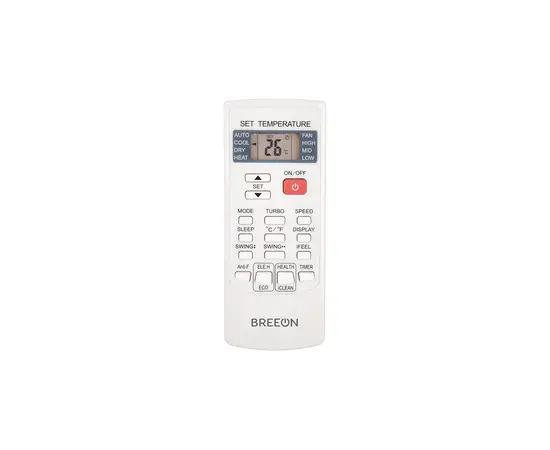 Breeon BLC-18AC, Рекомендуемая площадь и мощность: 50 м² - 5 кВт, - 2