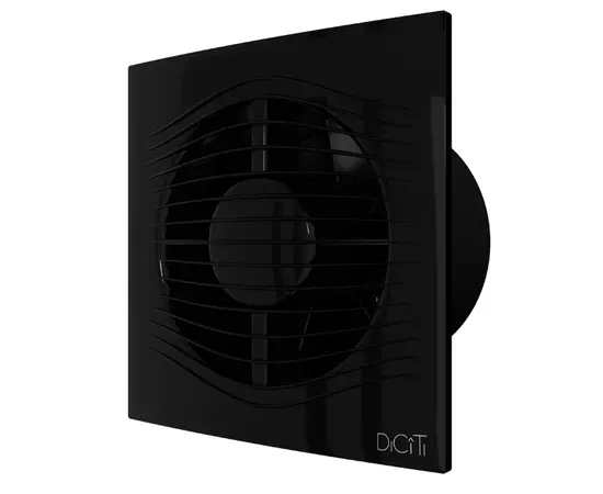 Diciti Slim 5C Obsidian, Диаметр: 125 мм, Цвет: Чёрный, Управление: Выключатель, Датчик влажности, таймер и фотодатчик: Нет, - 2