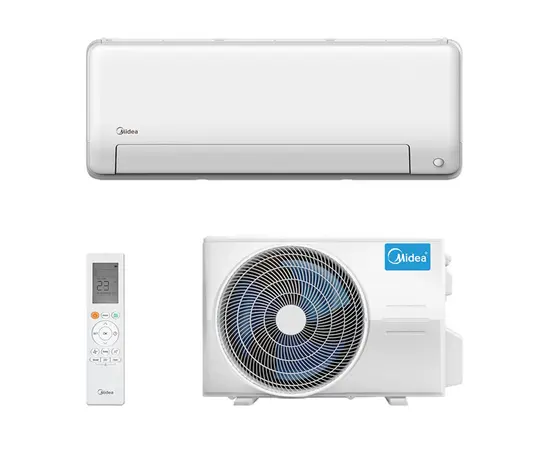 Midea MSHP-09N8D6-I/MSHP-09N8D6-O, Рекомендуемая площадь и мощность: 25 м² - 2,5 кВт