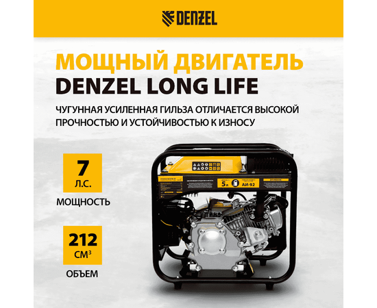 Denzel GT-2500iF, Макс. мощность: 2,5 кВт, - 6