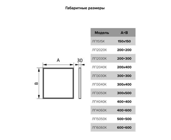 Evecs ЛП6060К, Типоразмер (мм): 600х600, - 5