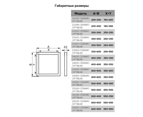 Evecs D3060 Ceramo Optimum, Типоразмер (мм): 300х600, - 5 Evecs D3060 Ceramo Optimum, Типоразмер (мм): 300х600, - 5