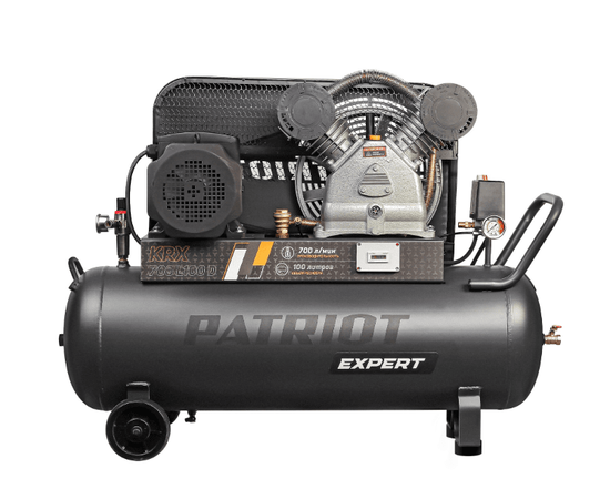 Patriot KRX 700 L100 D, Мощность (кВт): 4, Макс. производительность (л/мин): 700, Объем ресивера (л): 100