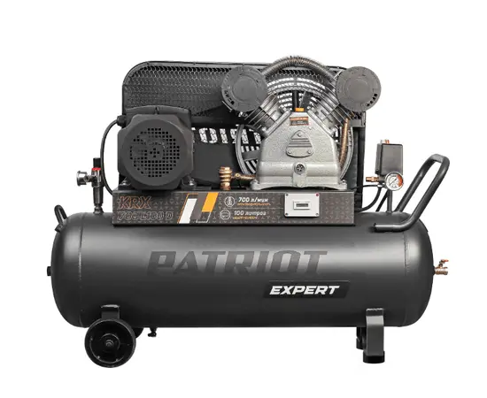Patriot KRX 700 L100 D, Мощность (кВт): 4, Макс. производительность (л/мин): 700, Объем ресивера (л): 100