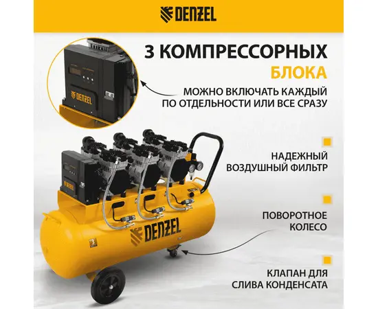 Denzel DLS 2250/100, Мощность (кВт): 2,25, - 4