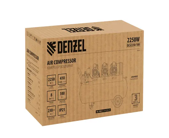 Denzel DLS 2250/100, Мощность (кВт): 2,25, - 11
