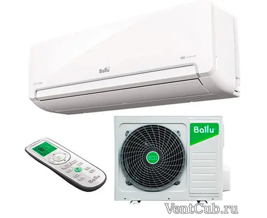 Ballu BSLI-07HN1/EE/EU, Рекомендуемая площадь: 20 м², Мощность охлаждения: 2 кВт