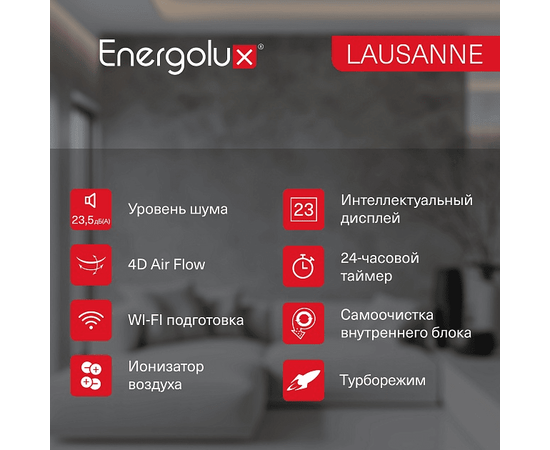 Energolux SAS09AR1-A/SAU09AR1-A, Рекомендуемая площадь и мощность: 25 м² - 2,5 кВт, - 19