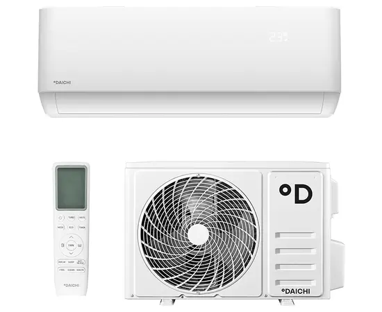 Daichi AIR20AVQ1R/AIR20FV1R, Рекомендуемая площадь и мощность: 20 м² - 2 кВт