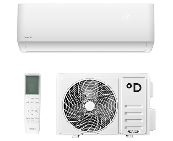 Daichi AIR25AVQ1R/AIR25FV1R, Рекомендуемая площадь и мощность: 25 м² - 2,5 кВт