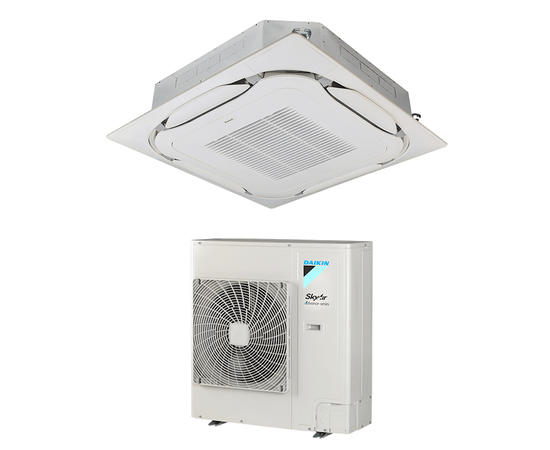 Daikin FCAG100B/RZASG100MV1/BYCQ140E, Рекомендуемая площадь и мощность: 95 м² - 9,5 кВт
