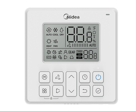 Midea MTI-60HW1N1P-R/MOU-55HN1-LR, Рекомендуемая площадь и мощность: 160 м² - 16 кВт, - 3