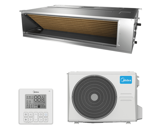Midea MTI-36HW1FNXP(GA)/MOD30U-36HFN8-R(GA), Рекомендуемая площадь и мощность: 105 м² - 10,5 кВт